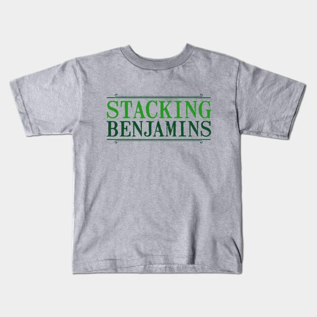 The Stacking Benjamins Logo Kids T-Shirt by Stacking Benjamins